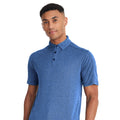 Medieval Blue - Back - Callaway Mens Denim Jacquard Polo T Shirt