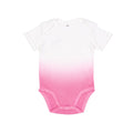 White-Bubblegum Pink - Front - Babybugz Unisex Baby Dips Bodysuit