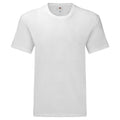 White - Front - Fruit of the Loom Unisex Adults Iconic 165 classic T-Shirt