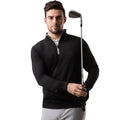 Black-Light Grey - Back - Glenmuir Mens g.Wick Long-Sleeved Midlayer