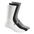 Black-White-Grey - Front - Adidas Mens Golf Crew Socks (Pack of 3)