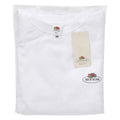 White - Back - Fruit of the Loom Mens Vintage Small Logo Printed Raglan Sweatshirt