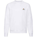White - Front - Fruit of the Loom Mens Vintage Small Logo Printed Raglan Sweatshirt