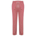 Red-White - Front - Skinni Fit Mens Lounge Pants