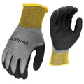 Grey-Black-Yellow - Front - Stanley Unisex Adult Gripper Waterproof Safety Gloves