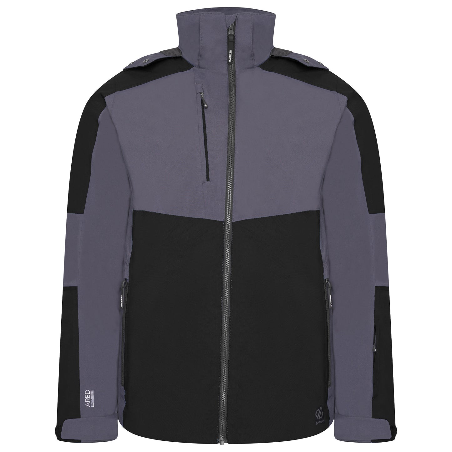 Black-Ebony Grey - Front - Dare 2B Mens Emulate Waterproof Jacket