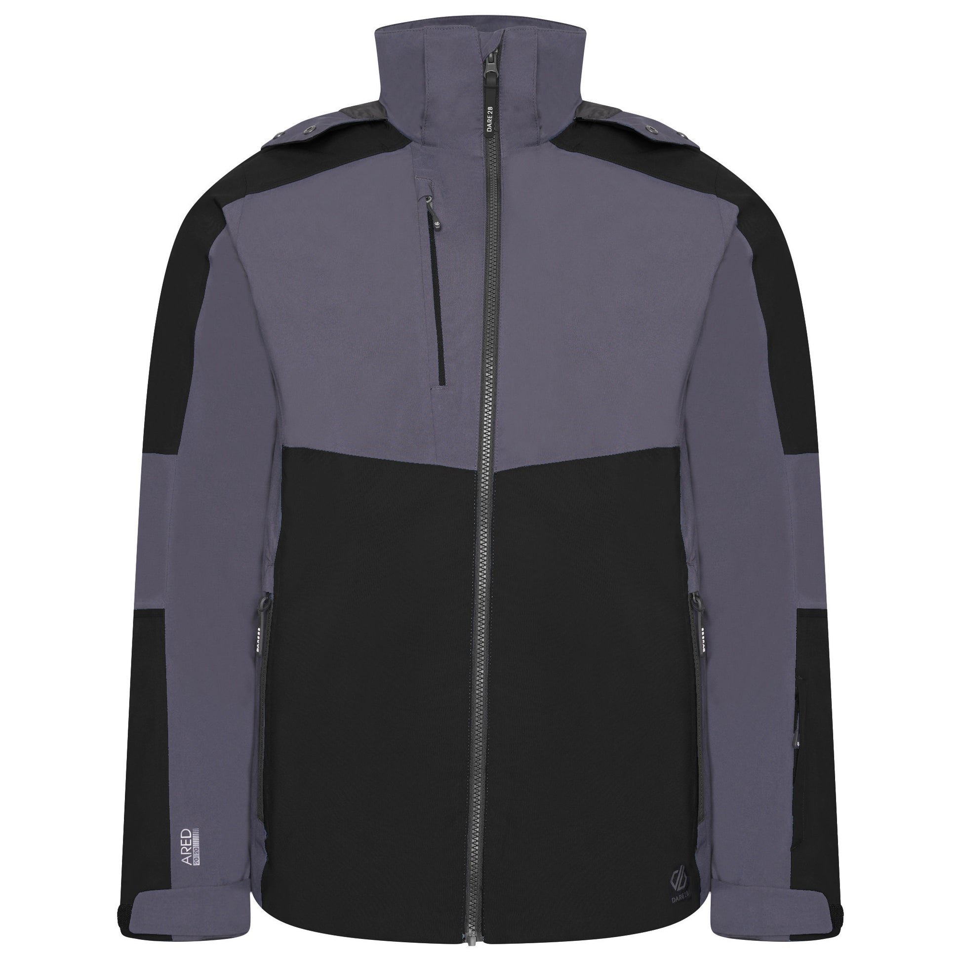 Black-Ebony Grey - Front - Dare 2B Mens Emulate Waterproof Jacket
