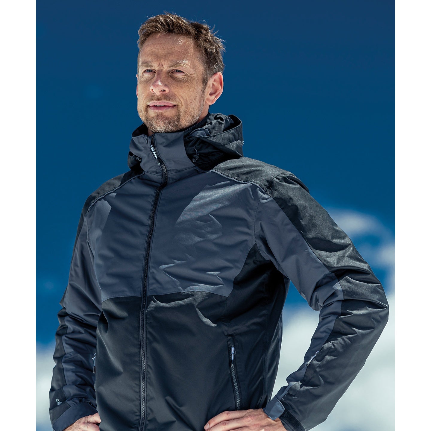 Black-Ebony Grey - Back - Dare 2B Mens Emulate Waterproof Jacket