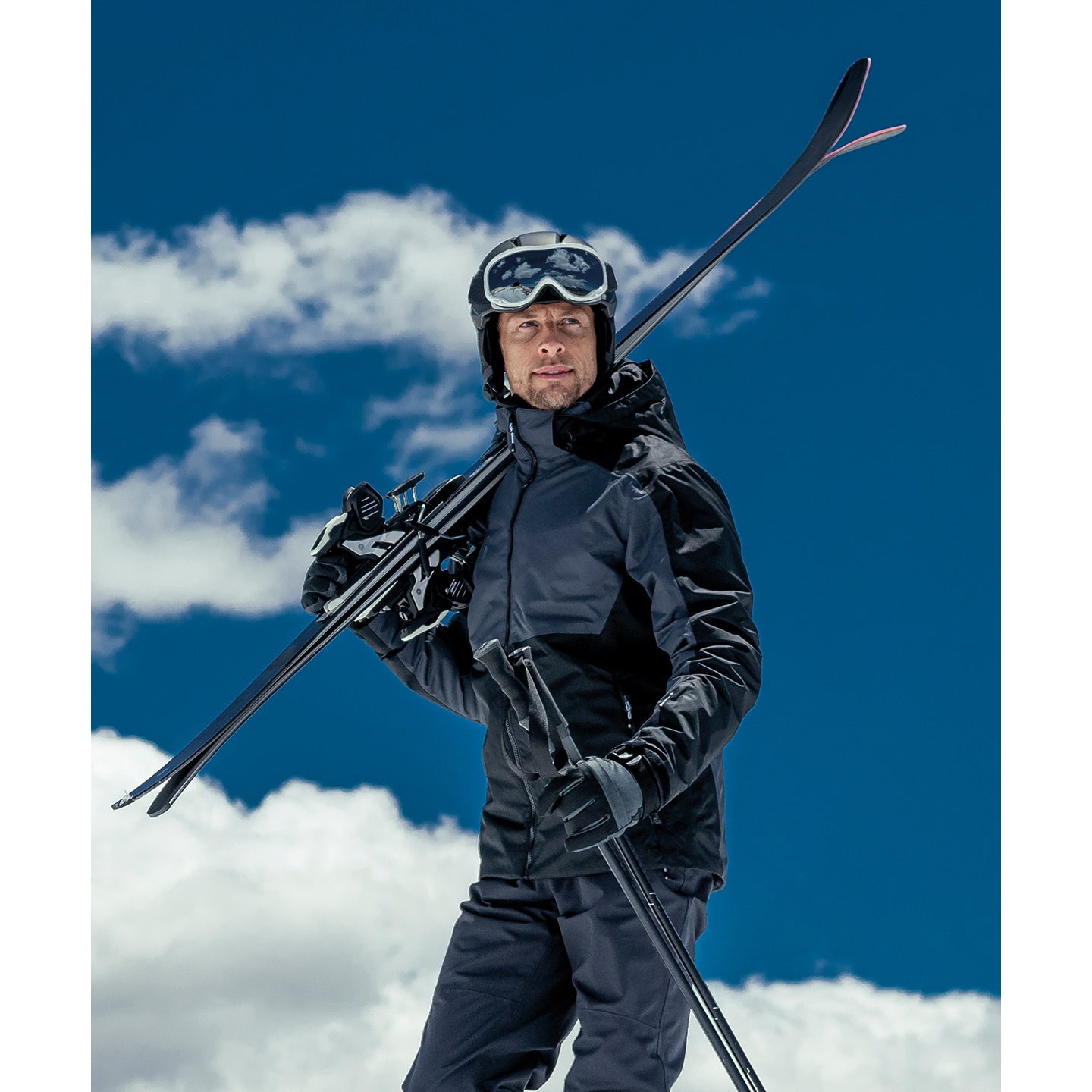 Black-Ebony Grey - Side - Dare 2B Mens Emulate Waterproof Jacket