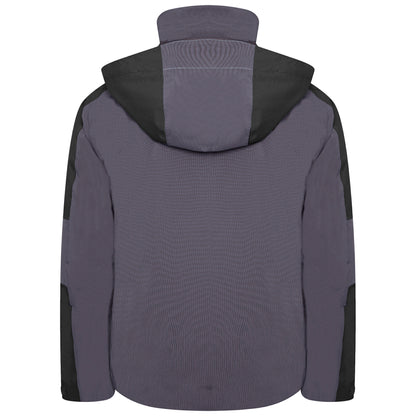 Black-Ebony Grey - Pack Shot - Dare 2B Mens Emulate Waterproof Jacket
