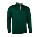 Bottle-Light Grey - Front - Glenmuir Mens Wick Zip Neck Golf Midlayer