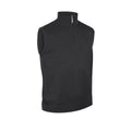 Charcoal Marl - Front - Glenmuir Mens g.Stanley Marl Cotton Zip Neck Pullover