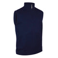 Navy - Front - Glenmuir Mens Cotton Zip Neck Sweatshirt