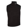Black - Front - Glenmuir Mens Cotton Zip Neck Sweatshirt