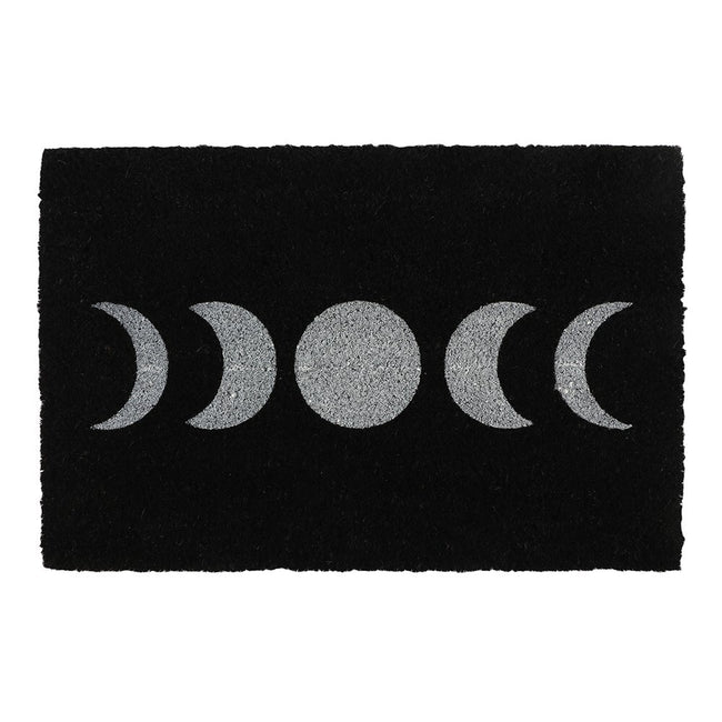 Black-White - Front - Something Different Moon Phases Door Mat