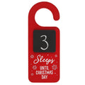 Red-Black-White - Front - Something Different Countdown Christmas Door Sign