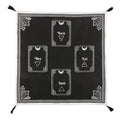 Black-White - Front - Something Different Tarot Card 4 Card Altar Cloth