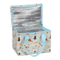 Off White-Black-Sky Blue - Side - Something Different Wags And Whiskers Cat Print Lunch Bag