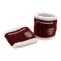 Claret-White - Back - West Ham United FC Official Two Tone Wristbands