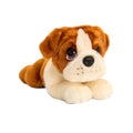 Brown - Front - Keel Toys Signature Cuddle Bulldog Puppy Plush Toy