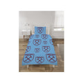 Maroon-Blue-Yellow - Back - West Ham United FC Reversible Crest Duvet Cover Set