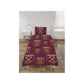 Maroon-Blue-Yellow - Front - West Ham United FC Reversible Crest Duvet Cover Set