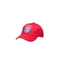 Red - Front - FC Bayern Munich Unisex Adult Crest Baseball Cap