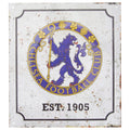 White-Blue - Front - Chelsea FC Official Retro Football Crest Bedroom Sign