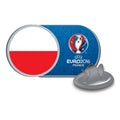 Multicoloured - Front - EURO 2016 Poland Flag Football Supporters Pin Badge