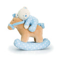 Blue - Front - Keel Toys Musical Rocking Horse With Bear Plush Toy