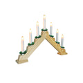 Brown - Front - Christmas Workshop Pine Wooden Candle Bridge