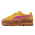 Lemon-Pink - Back - Puma X FENTY By Rihanna Womens-Ladies Cleated Suede Creepers