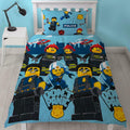 Light Blue-Black-Golden Yellow - Back - Lego Don´t Panic City Duvet Cover Set