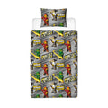 Grey-Black-Yellow - Front - Lego Ninjago Mission Reversible Duvet Cover Set