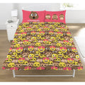 Brown-Yellow - Front - Emoji Shit Happens Duvet Cover Set