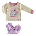 Pink-Yellow - Front - 101 Dalmatians Baby Girls Character Long Pyjama Set