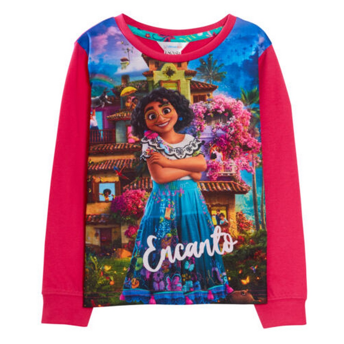 Red-Blue - Back - Encanto Girls Mirabel Long Pyjama Set