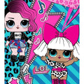 Blue-Pink - Back - LOL Surprise Childrens-Kids Single Panel Duvet Set