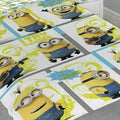 White-Yellow-Blue - Back - Despicable Me I Try Harder Minions Duvet Cover Set