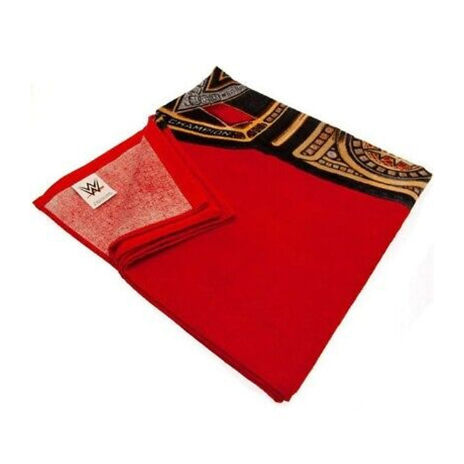 Red-Black-Gold - Back - WWE Title Belt Towel