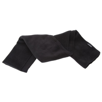 Black - Front - FLOSO Mens Plain Thermal Polar Fleece Winter-Ski Scarf