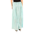 Mint Green - Back - Lili London Womens-Ladies Amalia Pleated Maxi Skirt