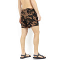 Khaki Camo - Back - Brave Soul Mens Camouflage Print Swim Shorts