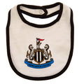 Black-White - Side - Newcastle United FC Baby Crest Bib (Pack of 2)