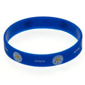 Blue - Back - Leicester City FC Official Foxes Never Quit Silicone Wristband