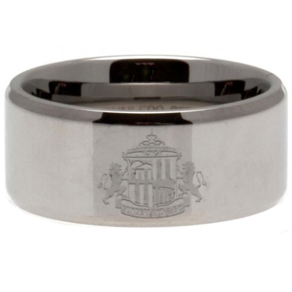 Silver - Front - Sunderland AFC Band Ring