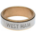 Gold-Silver - Front - West Ham United FC Bi Colour Spinner Ring