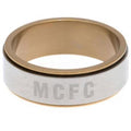Gold-Silver - Side - Manchester City FC Bi Colour Spinner Ring