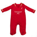 Red - Front - Liverpool FC Baby RW Sleepsuit
