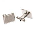 Silver - Front - Everton FC Stainless Steel Cufflinks
